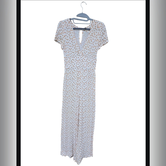 Free People Jumpsuit Printed Peaches Size 0 - Picture 4 of 4